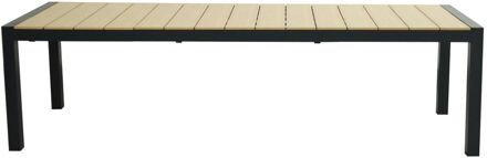 Praxis Tuintafel Ugo - Aluminium En Polywood - 95 X 275 X 76 Cm - Uitschuifbaar