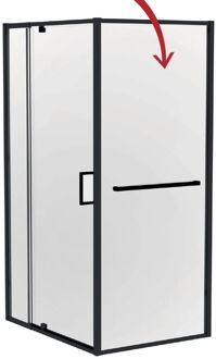 Praxis Vaste Douchewand Glas - Helder - 90x200cm