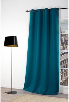 Praxis Verduisterend Kant En Klaar Gordijn Blauw 140 X 250 Cm