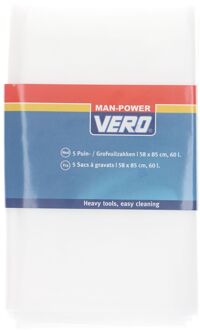 Praxis Vero Grofvuilzakken 60l 58x85cm 5 Stuks