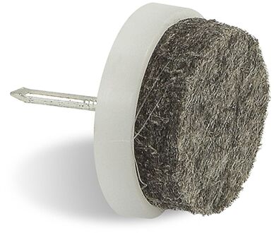 Praxis Viltglijder Met Nagel 20mm Wit 32 Stuks