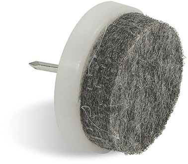 Praxis Viltglijder Met Nagel 30mm Wit 24 Stuks