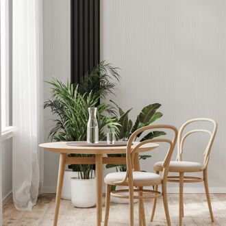 Praxis Vliesbehang 3d Strepen - Wit - 10,05m X 53 Cm