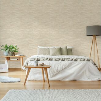 Praxis Vliesbehang Antibes An28222 - Beige - Lichtgrijs - Lichtoranje - 10,05m X 53cm