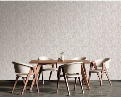 Praxis Vliesbehang Antibes An28260 - Lichtgrijs - Middengrijs - Zilver - 10,05 M X 53 Cm