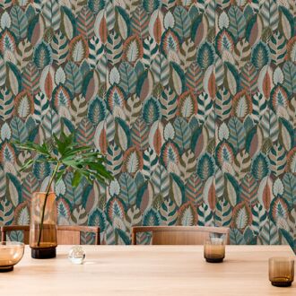 Praxis Vliesbehang Arty Leaves - Multi - 10,05m X 52cm
