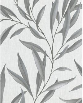 Praxis Vliesbehang Assorti 2022-2024 32201 - Metallic Antraciet - Heel Licht Grijs - 10,05m X 53cm