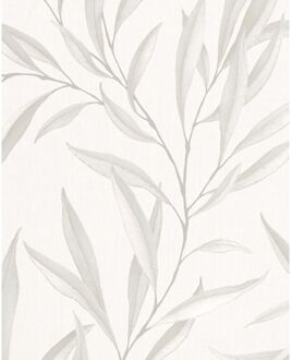 Praxis Vliesbehang Assorti 2022-2024 32202 - Metallic Champagne-grijs - Offwhite - 10,05 M X 53 Cm