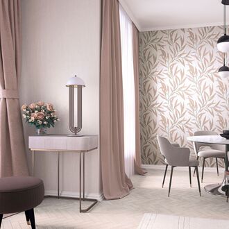 Praxis Vliesbehang Assorti 2022-2024 32222 - Wit Met Een Zweem Zacht Beige-roze - 10,05m X 53cm