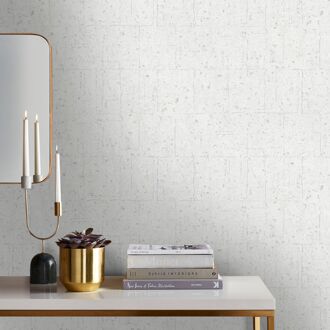 Praxis Vliesbehang Assorti 2022-2024 6801-10 - Wit - Lichtzilver - Zilver - 10,05m X 53cm