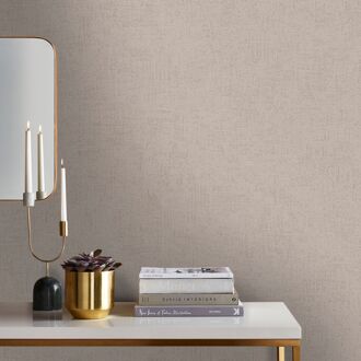 Praxis Vliesbehang Assorti 2022-2024 68774 - Taupe Met Metallic Glans - 10,05 M X 53 Cm