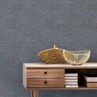 Praxis Vliesbehang Assorti 2022-2024 G56631 - Antraciet - Zwart - Zilvergrijs - 10,05m X 53cm