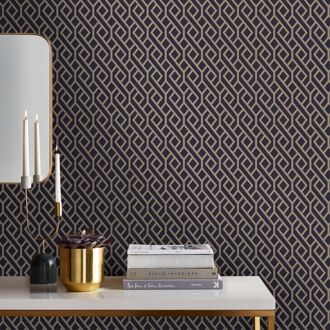 Praxis Vliesbehang Bellisimo - Goud - Blauw - 10,05 M X 52 Cm