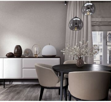 Praxis Vliesbehang City Romance 35110 - Muisgrijs - Middengrijs - Zilver - Metallic - 10,05m X 53cm