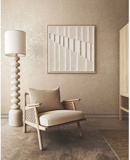 Praxis Vliesbehang City Romance 35117 - Beige - Zand - Parelmoer - 10,05m X 53cm