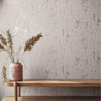 Praxis Vliesbehang City Romance 35127 - Lichtgrijs - Gouden Glans - Zand - 10,05m X 53cm