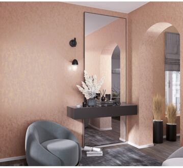 Praxis Vliesbehang City Romance 35129 - Terracotta - Kastanje - Vergrijsd Licht Oranje - Koper - 10,05m X 53cm