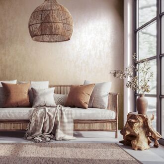 Praxis Vliesbehang City Romance 35131 - Zand - Beige - Zilveren Glans - Metallic - 10,05m X 53cm