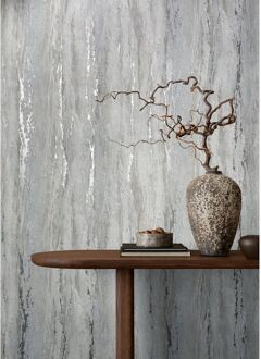 Praxis Vliesbehang City Romance 35160 - Muisgrijs - Zilver - Greige - Lichtgrijs - 10,05m X 53cm