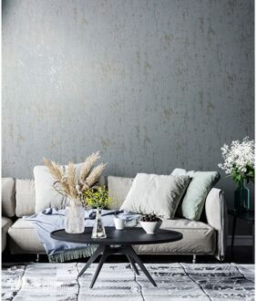 Praxis Vliesbehang City Romance 35162 - Lichtblauw - Grijs - Glans - 10,05m X 53cm