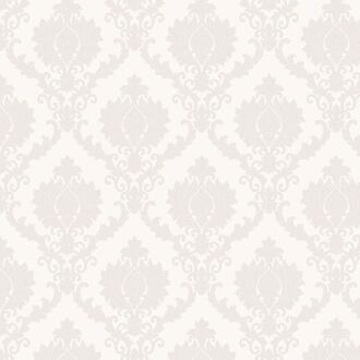 Praxis Vliesbehang Classic Elegant 23640 - Off White - Witte Glans - 10,05m X 53cm