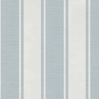 Praxis Vliesbehang Classic & Elegant 23676 - Off White - Licht Ijsblauw Met Glans - 10,05m X 53cm