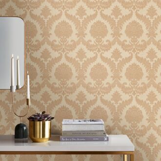 Praxis Vliesbehang Classic & Elegant 25728 - Beige - Metallic Licht Koper-goud - 10,05m X 53cm