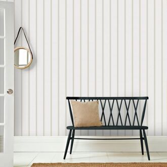 Praxis Vliesbehang Classic & Elegant 25762 - Crème - Lichtgoud - Champagne Metallic - 10,05m X 53cm