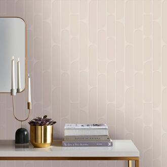 Praxis Vliesbehang Geo Retro - Beige - 10,05 M X 52 Cm