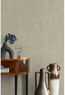 Praxis Vliesbehang Gevlochten Touw - Licht Zandbeige - 10,05 M X 53 Cm