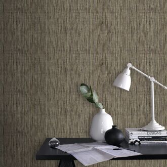 Praxis Vliesbehang Gras - Beige - Goud - 10,05m X 52cm