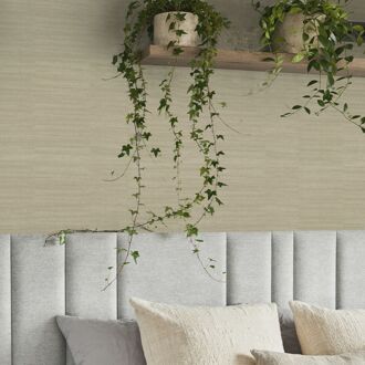 Praxis Vliesbehang Jacquard Lijnen - Goud - 10,05m X 52cm