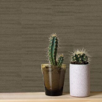 Praxis Vliesbehang Jacquard Lines - Bruin - 10,05 M X 52 Cm