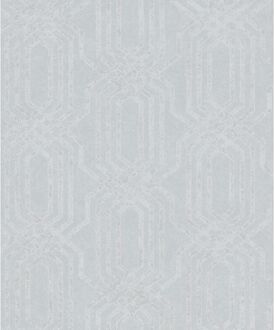 Praxis Vliesbehang Klassiek Grafisch Patroon - Lichtgrijs - 10,05 M X 53 Cm