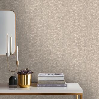 Praxis Vliesbehang Krokodil - Taupe - 10,05m X 52cm