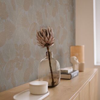 Praxis Vliesbehang Leaf Veins - Naturel - 10,05 M X 52 Cm