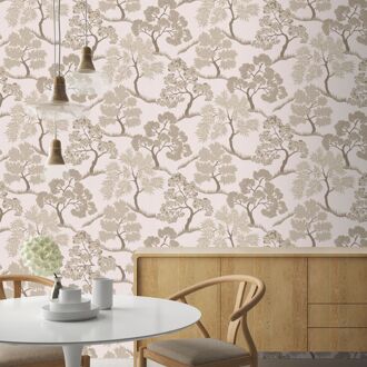 Praxis Vliesbehang Trees Natural - Naturel - 10,05 M X 52 Cm