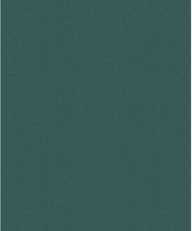 Praxis Vliesbehang Uni - Donkergroen - Goud - 10,05 M X 53 Cm