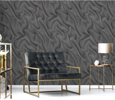 Praxis Vliesbehang Velvet - Zwart - 10,05 M X 53 Cm