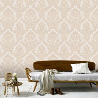 Praxis Vliesbehang Vintage 25734 - Goudgeel - Greige - Warmgrijs - 10,05m X 53cm