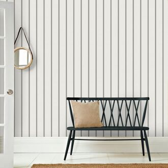 Praxis Vliesbehang Vintage 25769 - Lichtgrijs - Grijs - Metallic Creme - 10,05m X 53cm