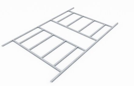 Praxis Vloerframe Tuinhuis Dresden Ii - Omvang 108 - 226x291x2,6cm