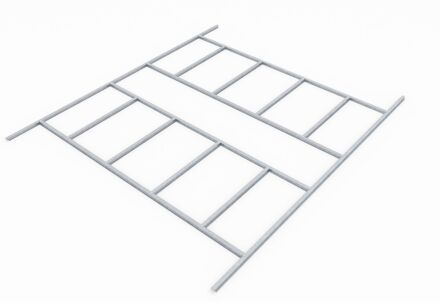 Praxis Vloerframe Tuinhuis Frankfurt Ii - Omvang 1112 - 352x309x2,6cm
