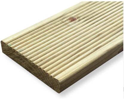 Praxis Vlonderplank - Grenen - Reliëf - 240x9,5x1,9cm