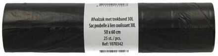 Praxis Vuilniszak Met Trekkoord 30l 50x60cm 25stk