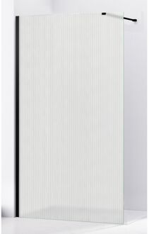 Praxis Walk-in Douchedeur - Geribbeld Gehard Glas - 120x200cm - 8mm