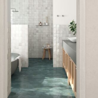 Praxis Wandtegel Carmen Hexa Blue - Keramiek - Blauw - 13x15cm - Pakketinhoud 0,31m²