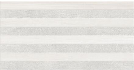 Praxis Wandtegel Habitat Stripe Pearl - Grijsxwit - Keramiek - 34x66,5 Cm - 1,13 M²