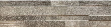 Praxis Wandtegel Rondine Volcano 3d - Keramiek - Taupe - 15x61cm - Pakketinhoud 1,02m²