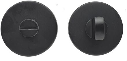 Praxis Wc-garnituur Rond Rvs Mat Zwart 8mm